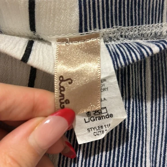 Strapless Striped Jumpsuit - Picture 4 of 4